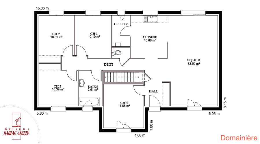 Modèle et plans: Domainiere du constructeur Maisons Babeau Seguin